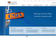 Tablet Screenshot of columbia-shipmanagement.com